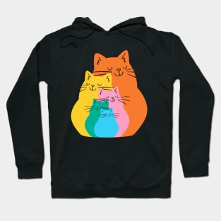 Colorful Cats Hoodie